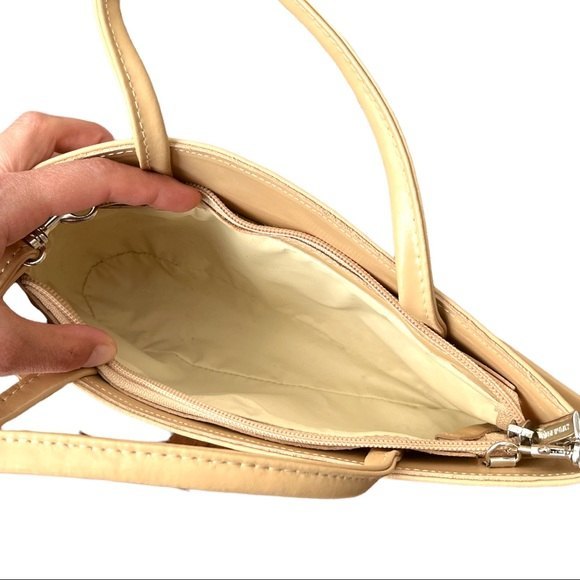 Vintage Italian Leather Asymmetrical Structured Purse Concetta Pane - Picture 4 of 7